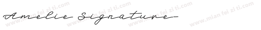 Amelie Signature字体转换